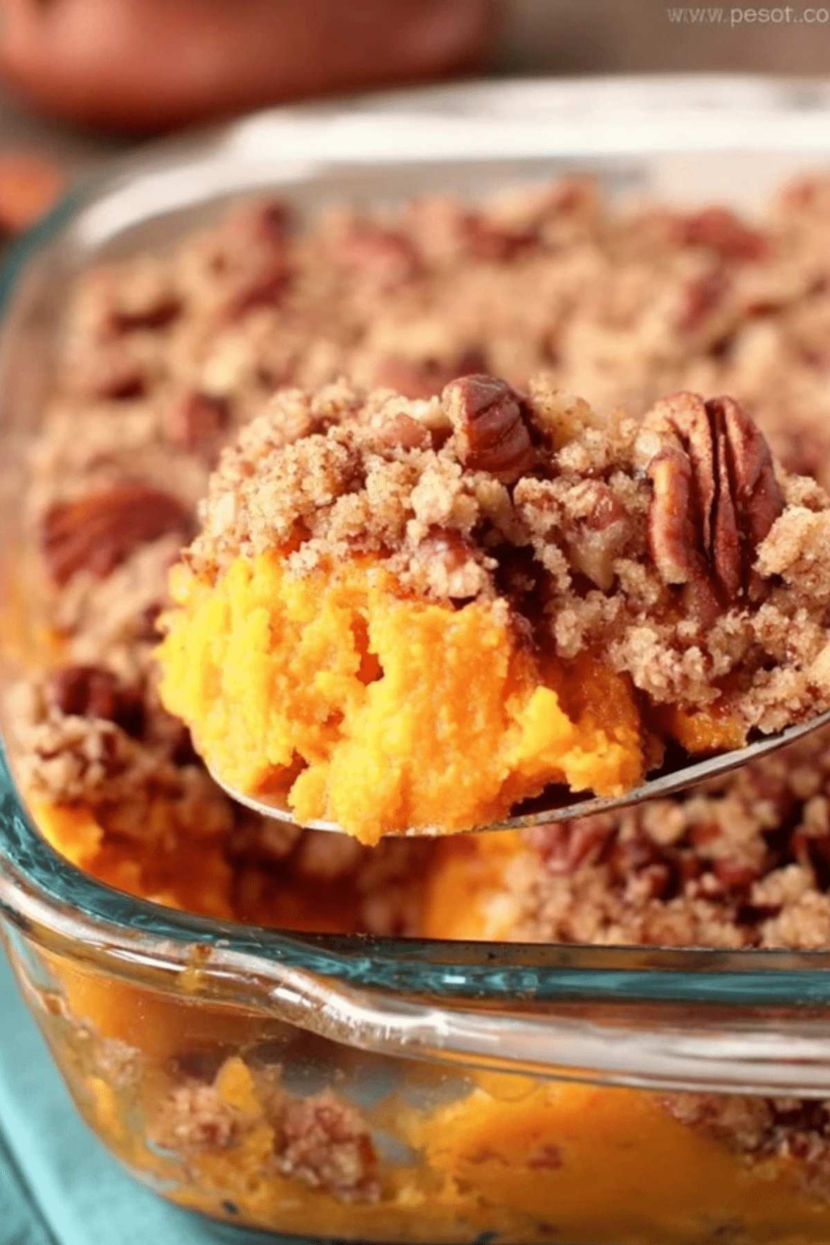 Ruth’s Chris Sweet Potato Casserole with Pecan Topping
