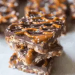 Salted Chocolate and Caramel Pretzel Bars