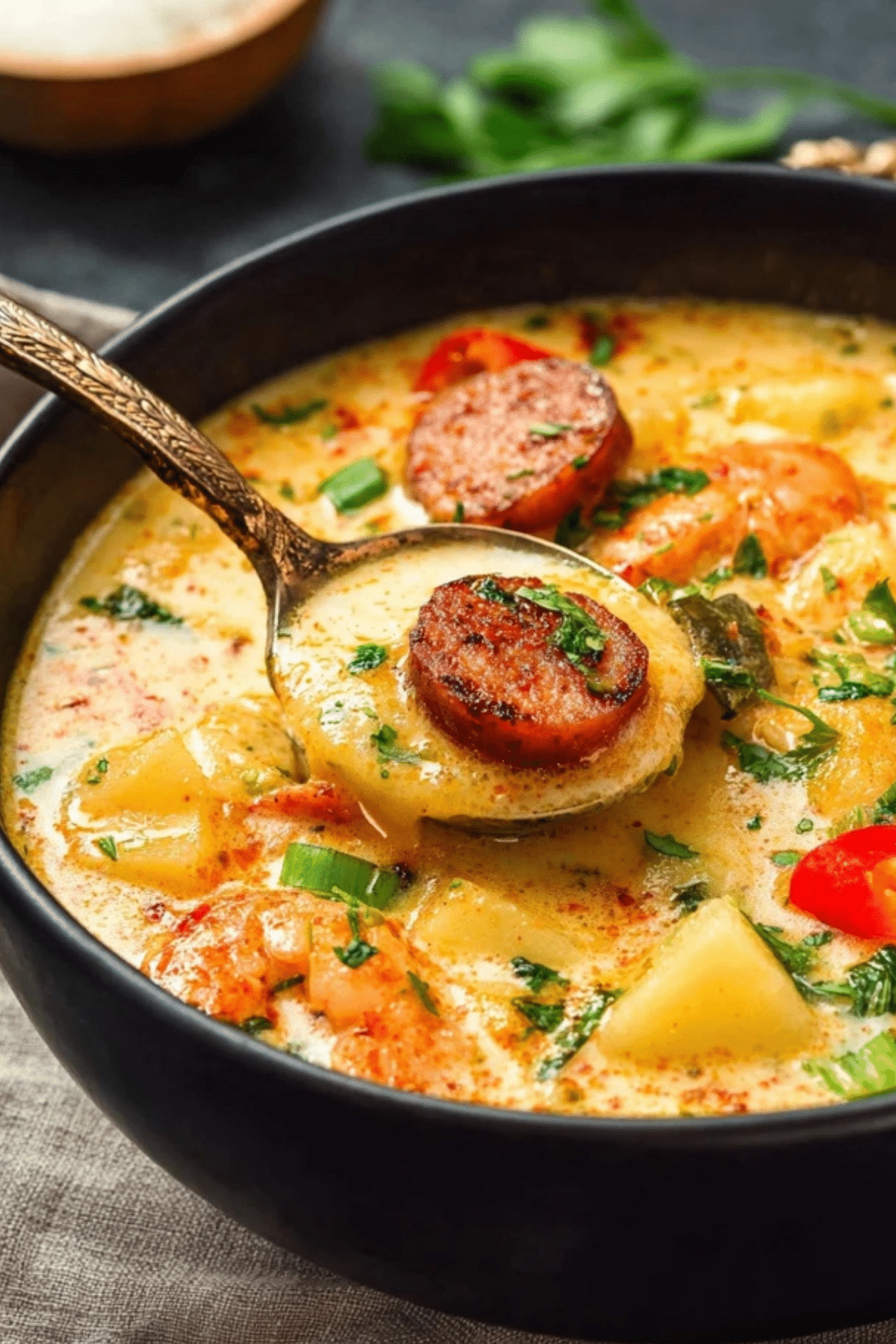 Slow Cooker Cajun Potato Soup