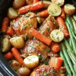 Slow Cooker Honey Garlic Chicken and Veggies