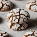 Soft and Spiced Gingerbread Crinkle Cookies