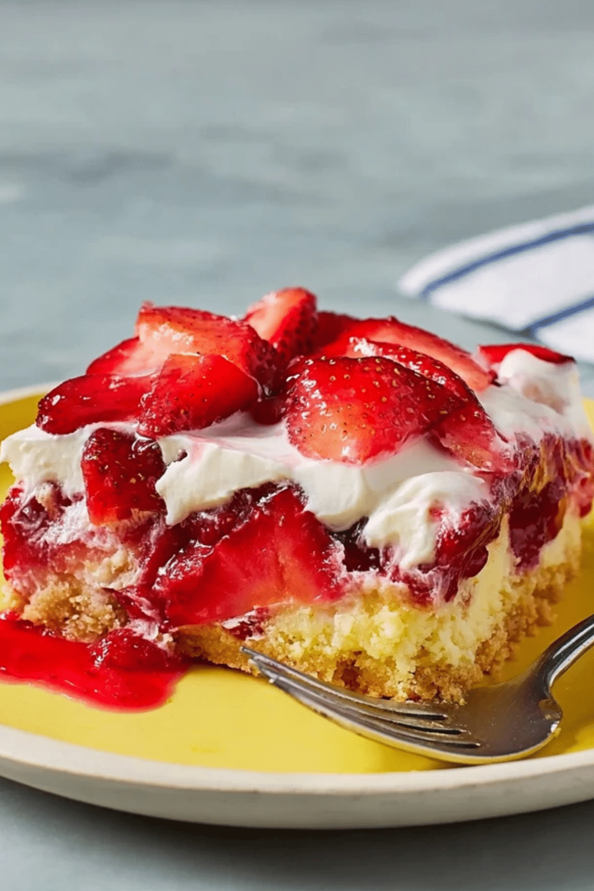 Strawberry Cheesecake Dump Cake