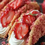 Strawberry Crunch Cheesecake Tacos