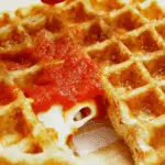 Stuffed Pepperoni Pizza Waffles