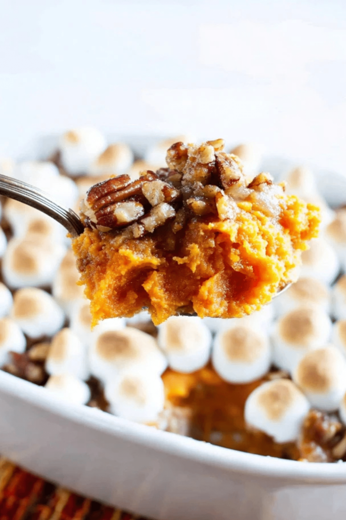 Sweet Potato Casserole with Pecan Topping