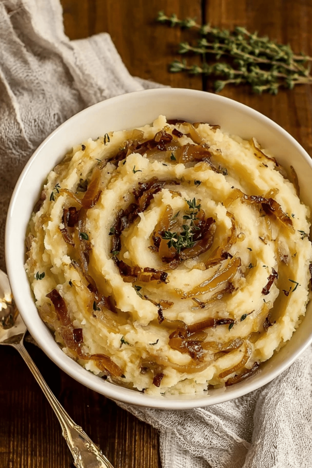 Vegan Caramelized Onion Mashed Potatoes