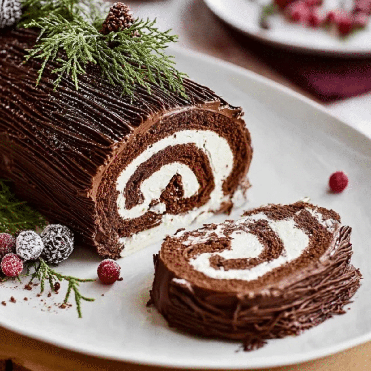 Yule Log Cake