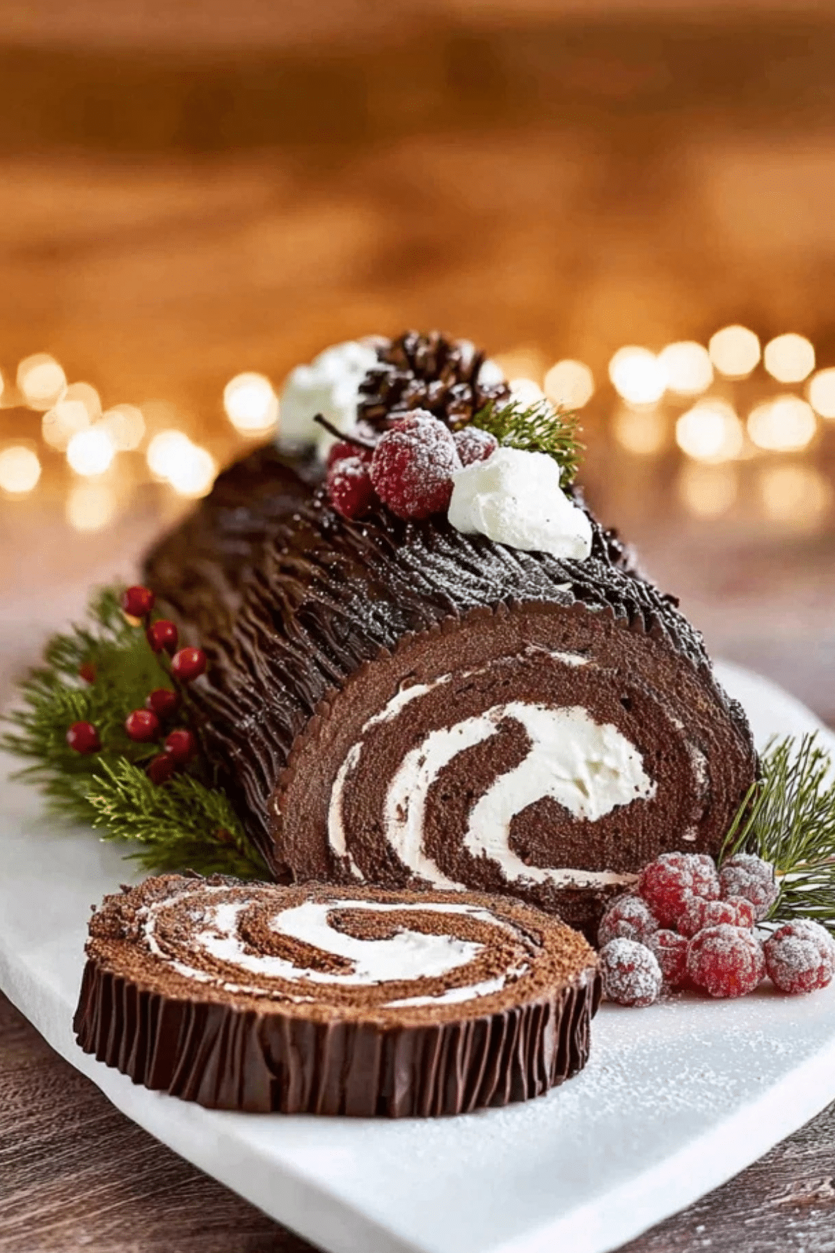 Yule Log Cake