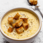 CREAMY ROASTED GARLIC POTATO SOUP