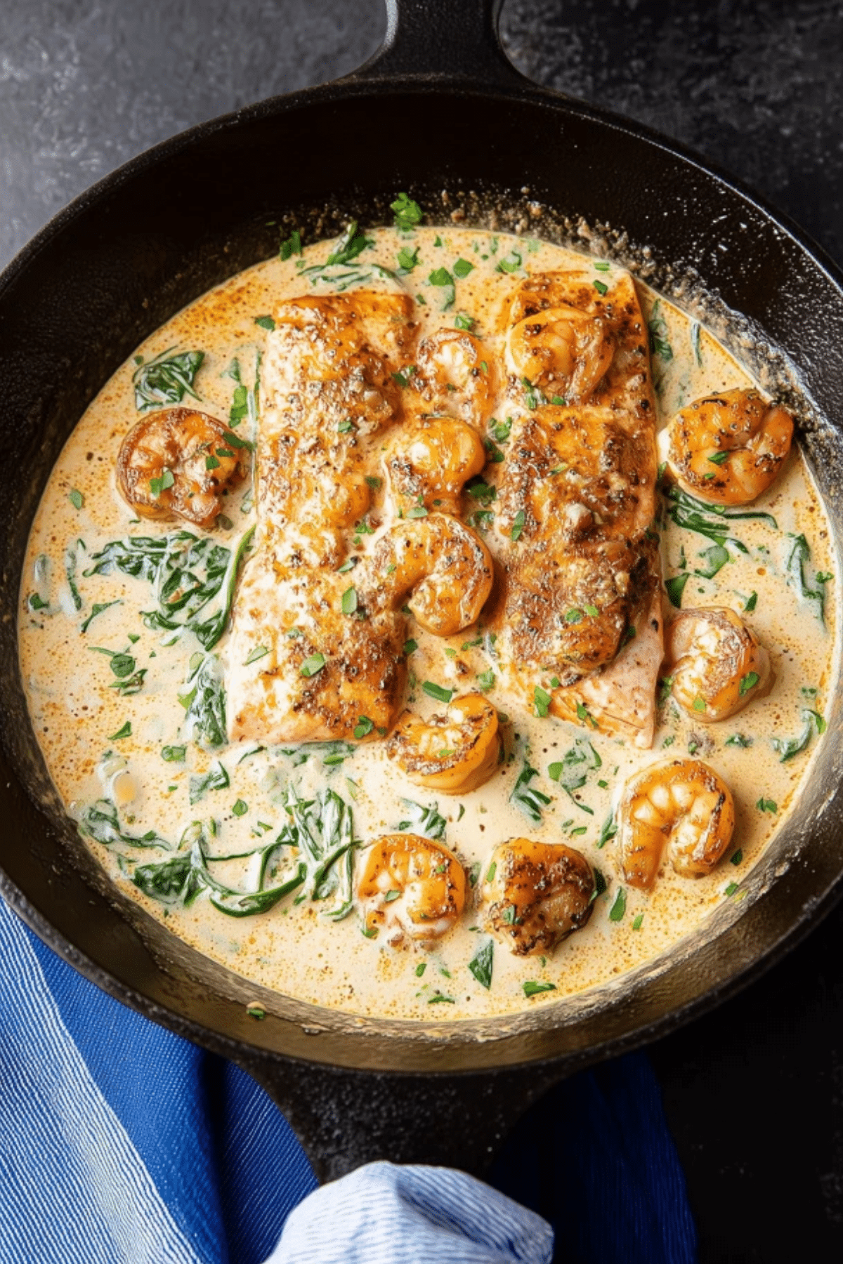 Cajun Salmon and Shrimp