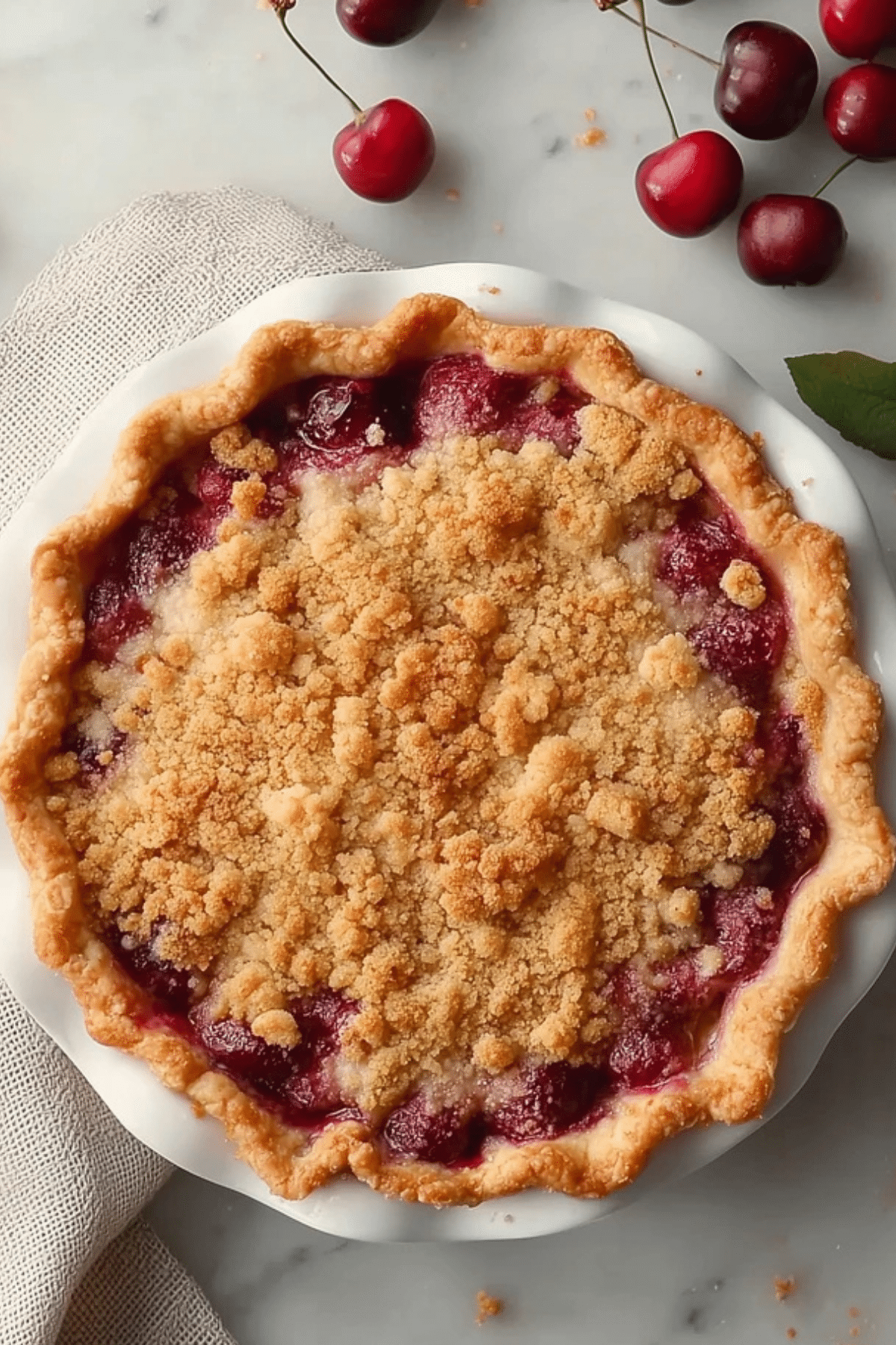 Cherry Crumb Pie