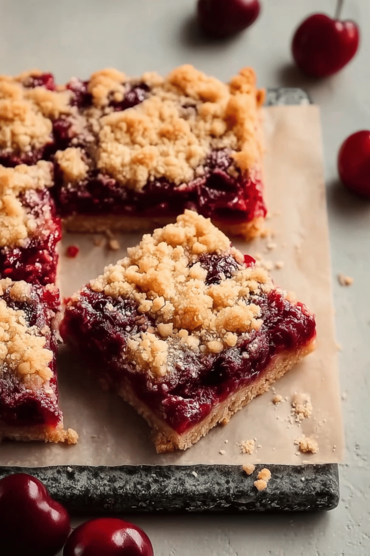 Cherry Crumble Bars