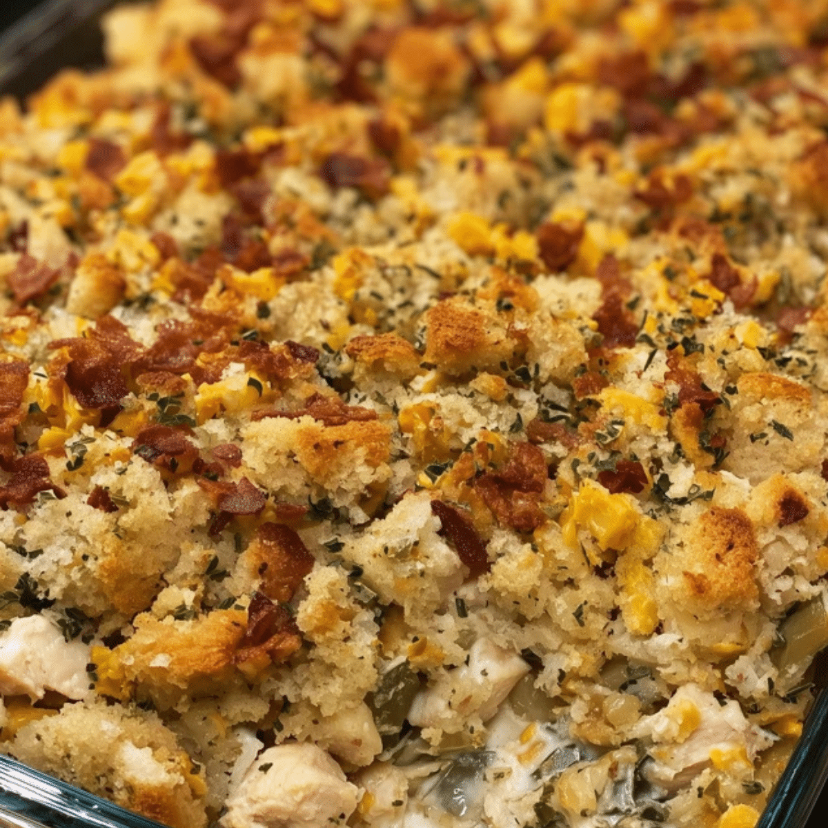 Chicken and Stuffing Casserole