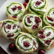 Christmas Cranberry Pinwheels