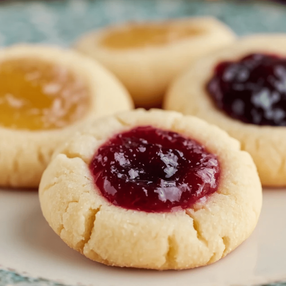 Christmas Thumbprint Cookies
