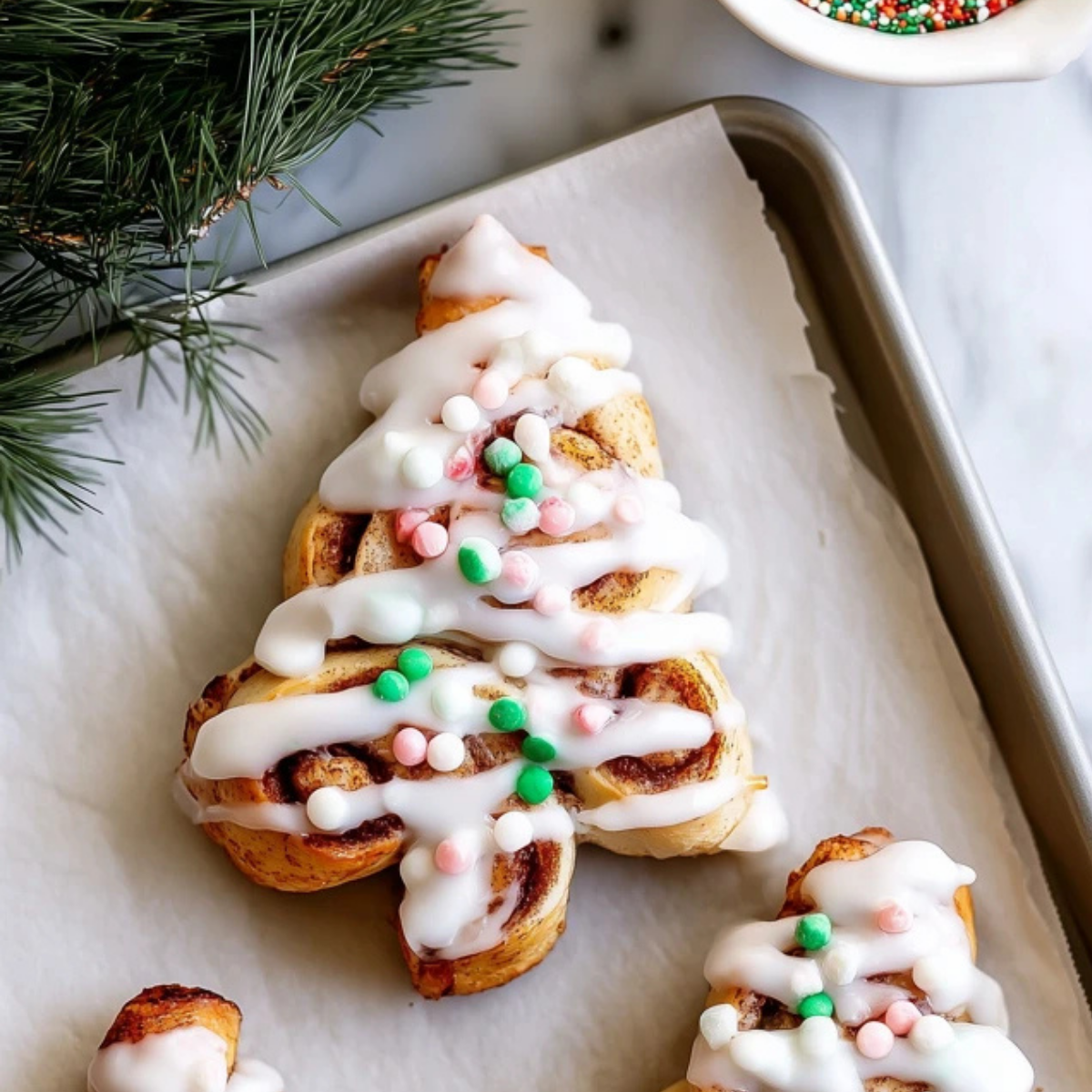 Christmas Tree Cinnamon Rolls