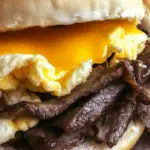 Copycat McDonald's Steak Egg and Cheese Bagel
