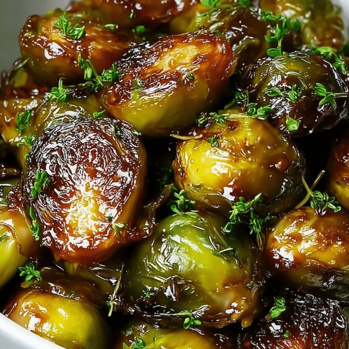 Crispy Honey Balsamic Brussels Sprouts