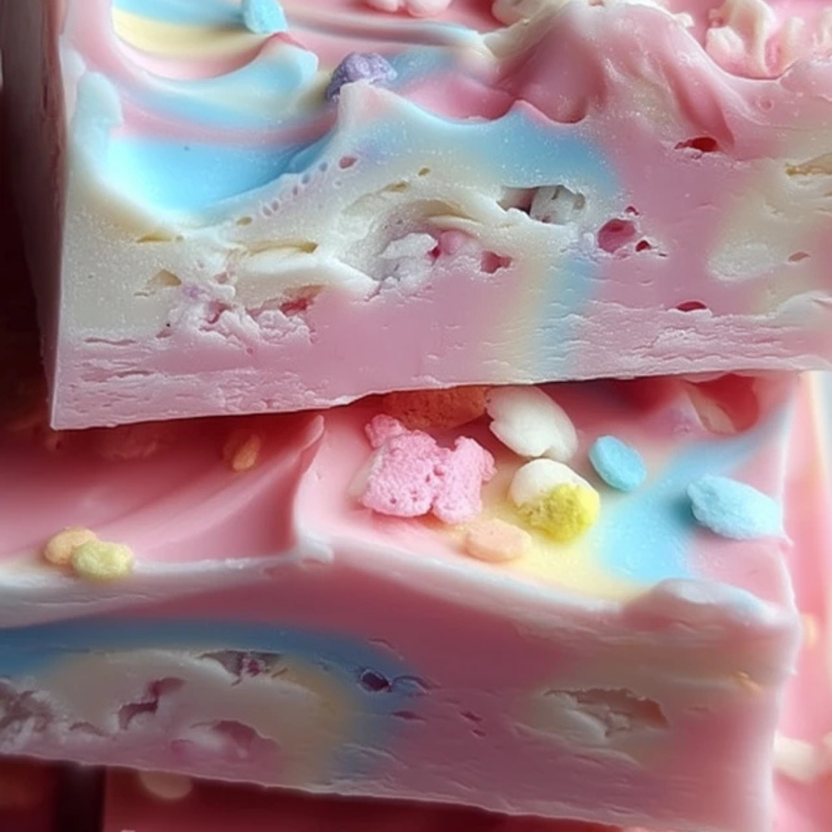 Dreamy Cotton Candy Fudge