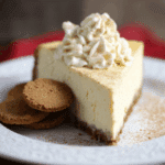 Eggnog Cheesecake with Gingersnap Crust