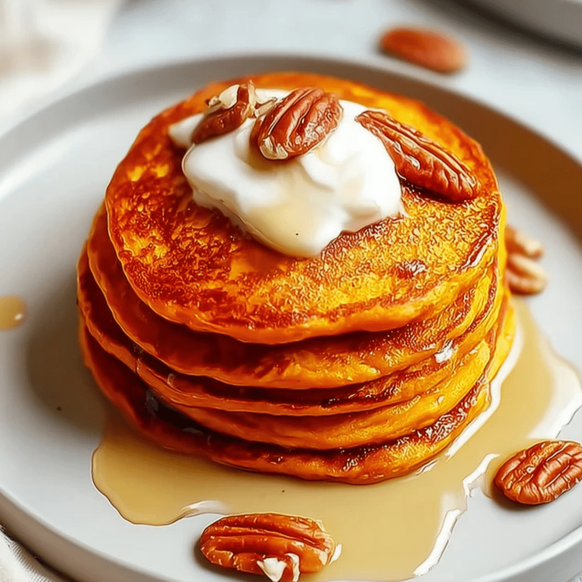 Fluffy Sweet Potato Pancakes