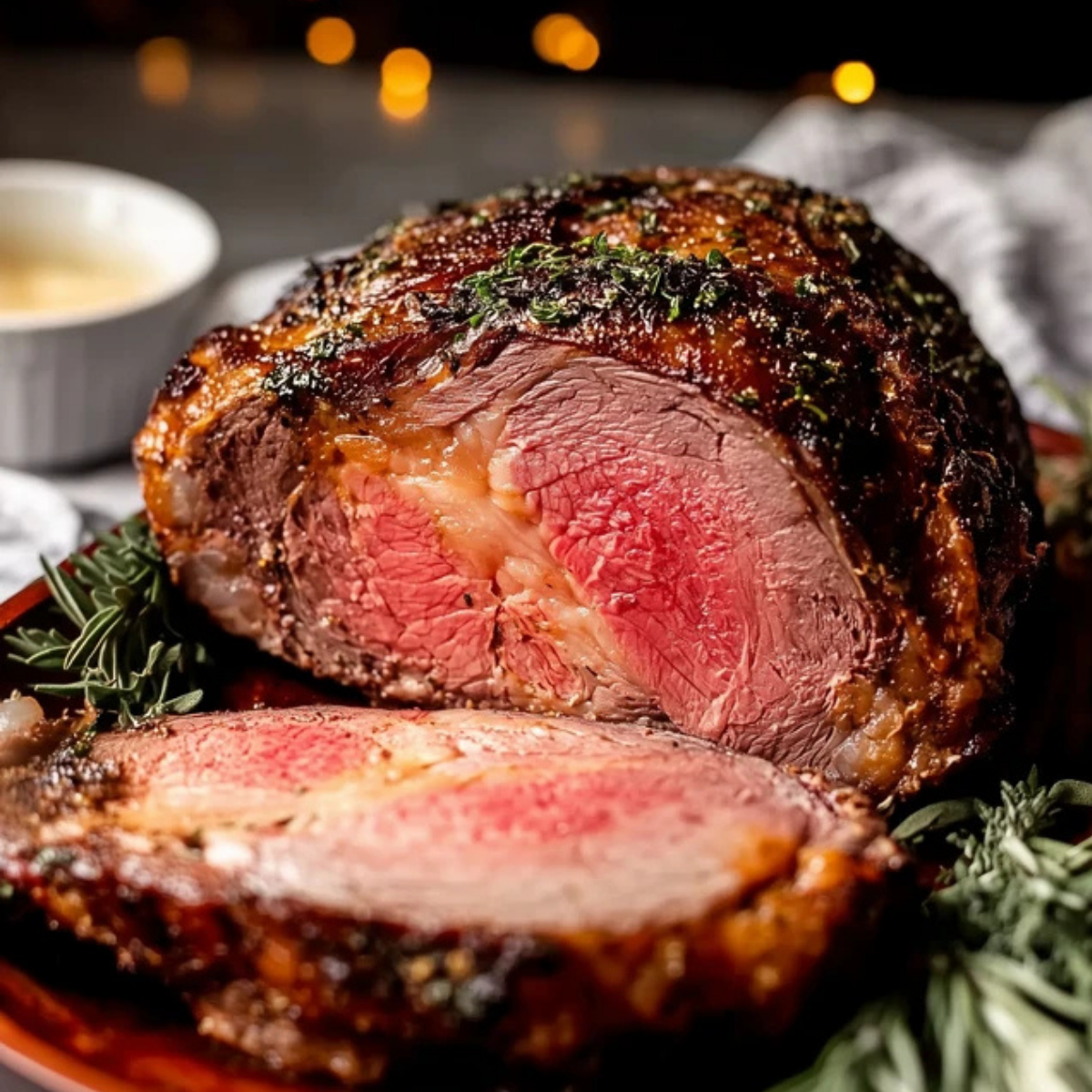 Garlic Herb Prime Rib