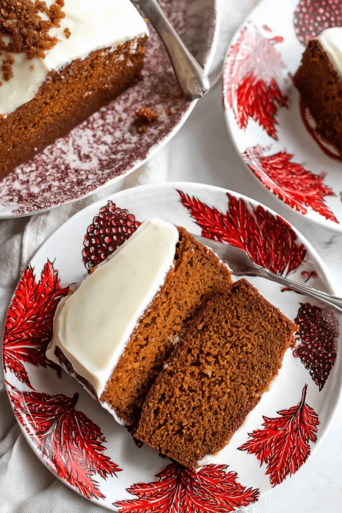 Gingerbread Loaf Cake with Cream Cheese Frosting