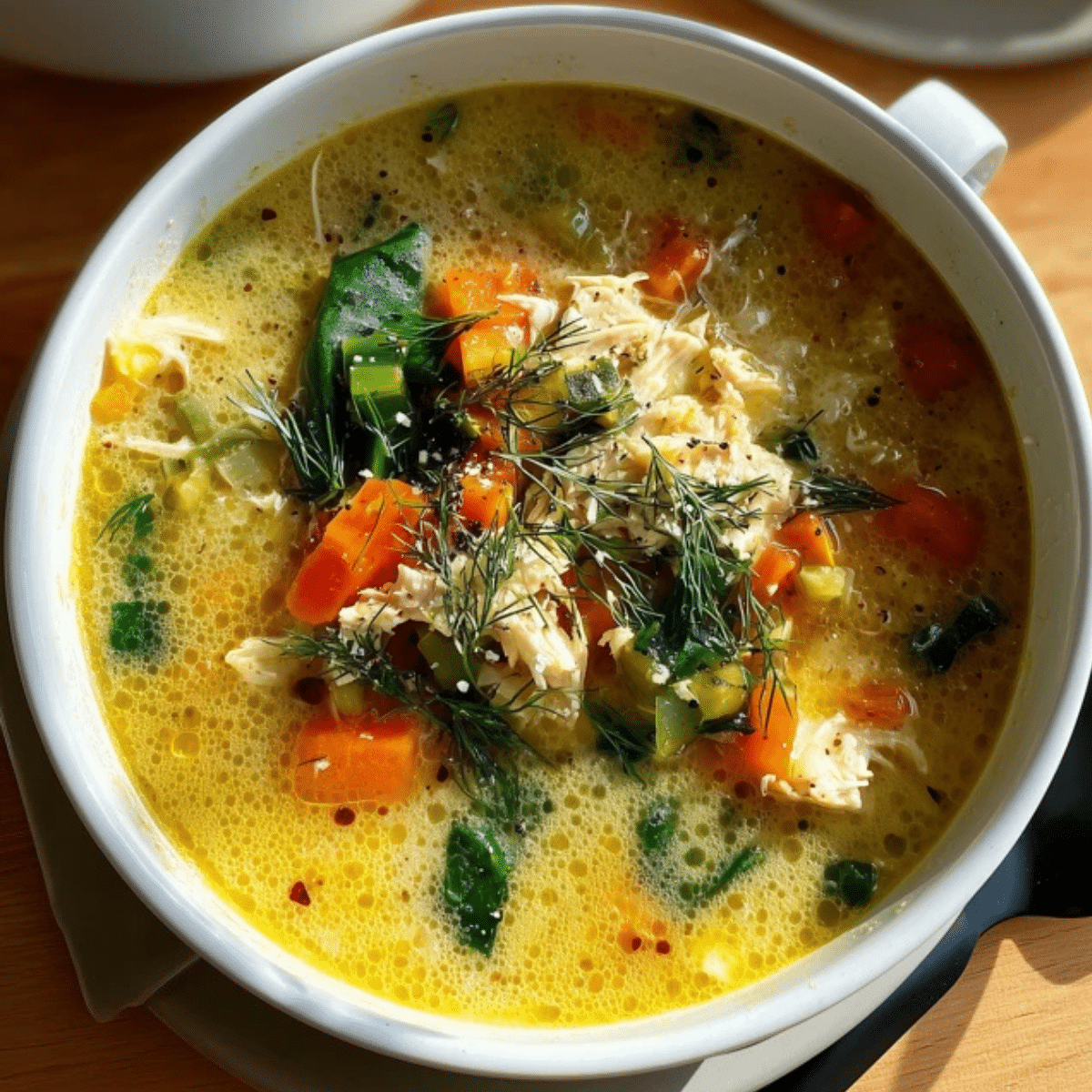 Greek Lemon Chicken Soup