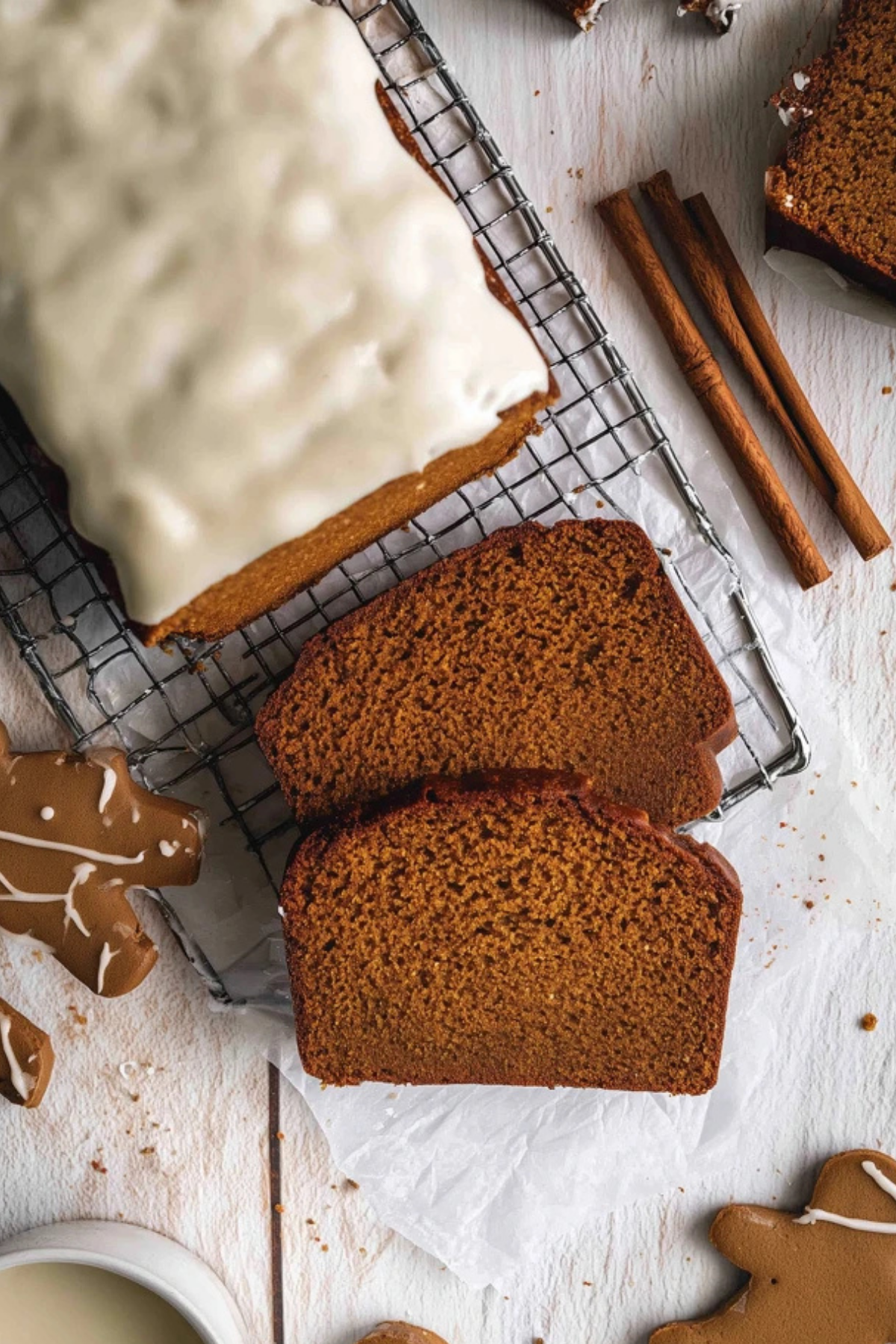 Iced Gingerbread Loaf Cake
