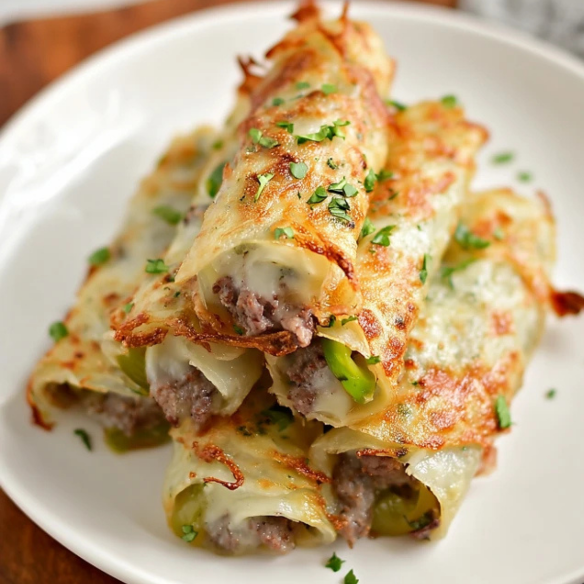 Keto Philly Cheesesteak Roll Ups
