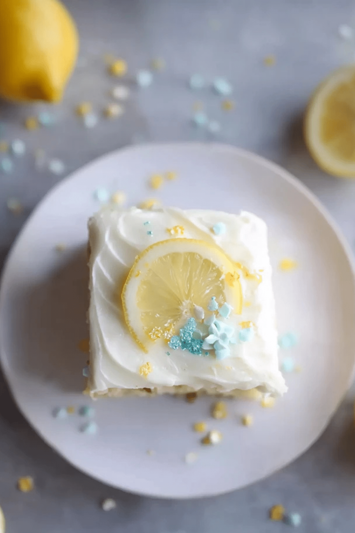 Lemon Sheet Cake with Cream Cheese Frosting