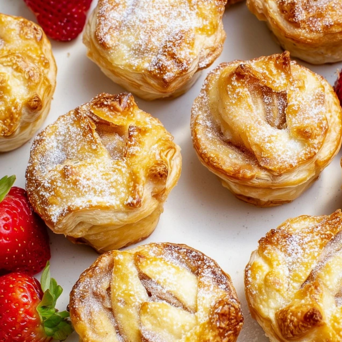 Mini Apple Pies With Puff Pastry