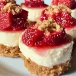 Mini Strawberry Crunch Cheesecake Bites