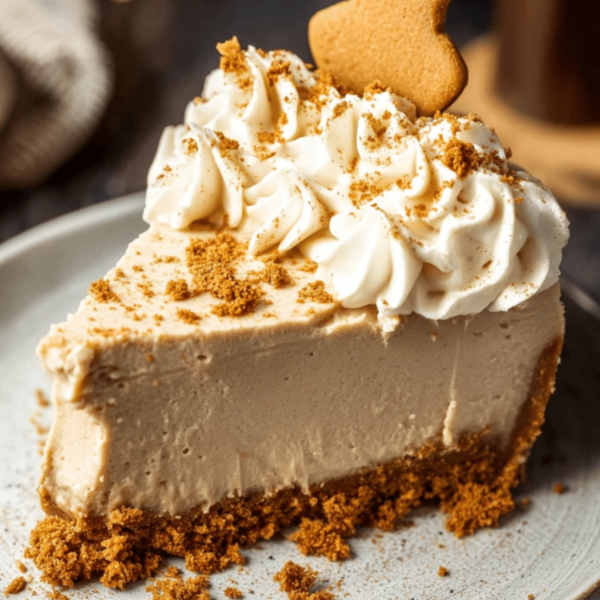No Bake Gingerbread Cheesecake