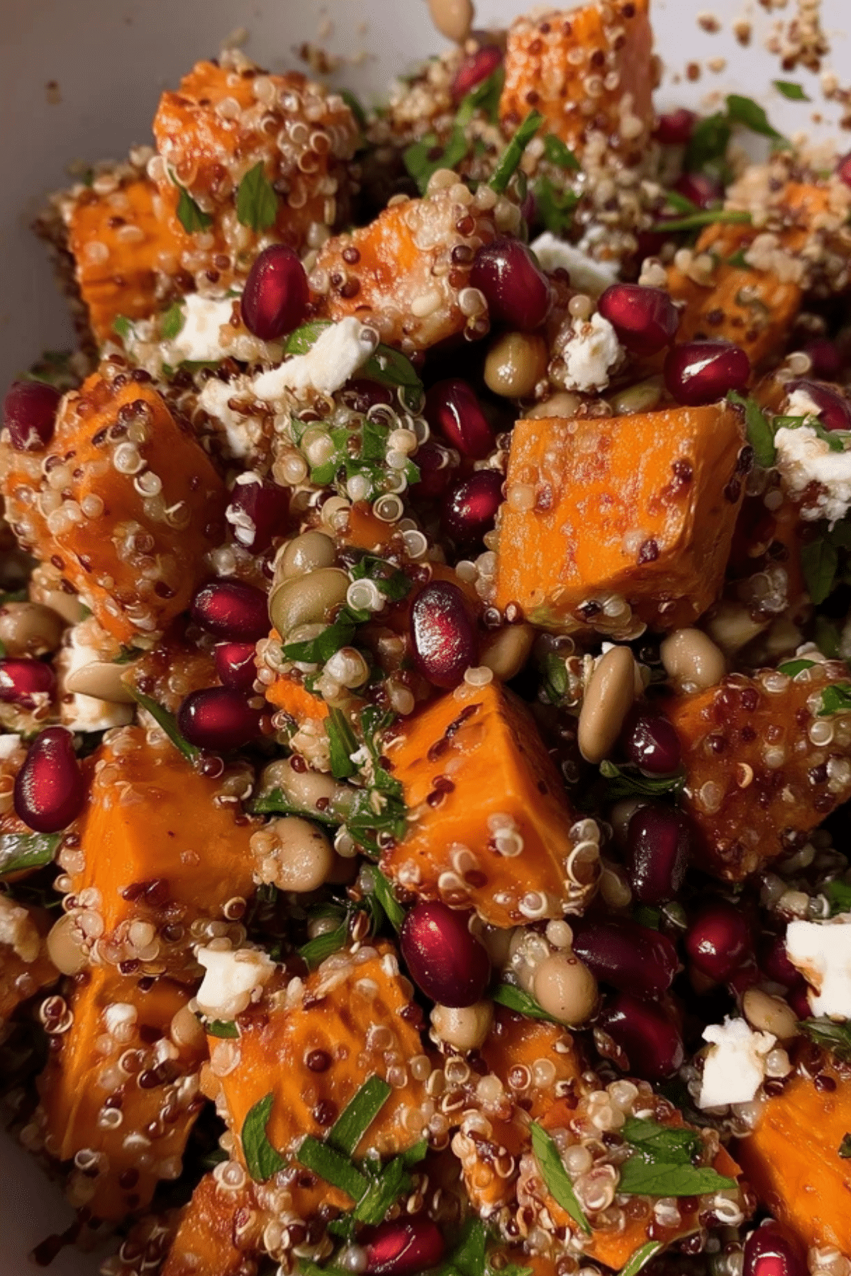 Potato White Bean Salad With Crispy Quinoa