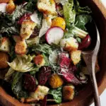 Rustic Winter Salad with Sherry Vinaigrette and Torn Croutons