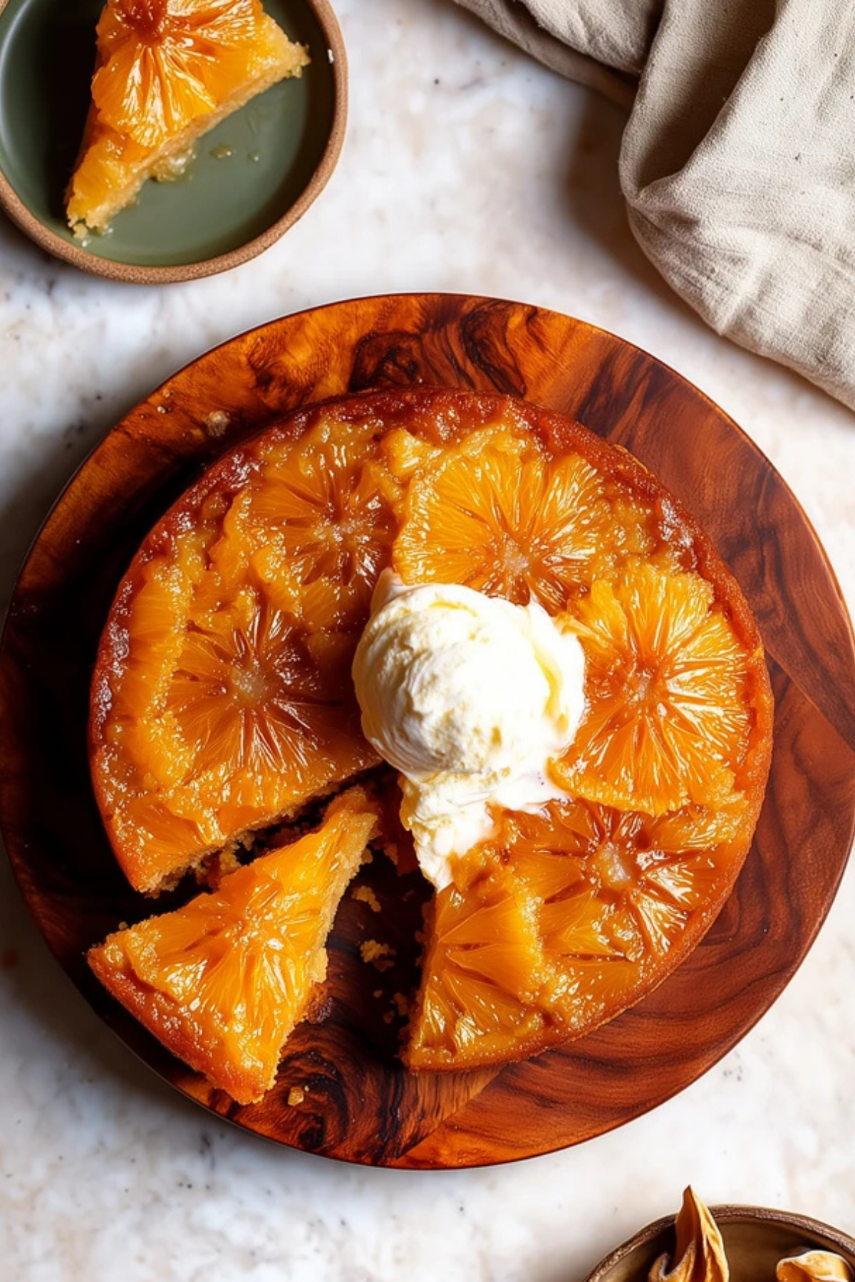 Spiced Mandarin Upside Down Cake