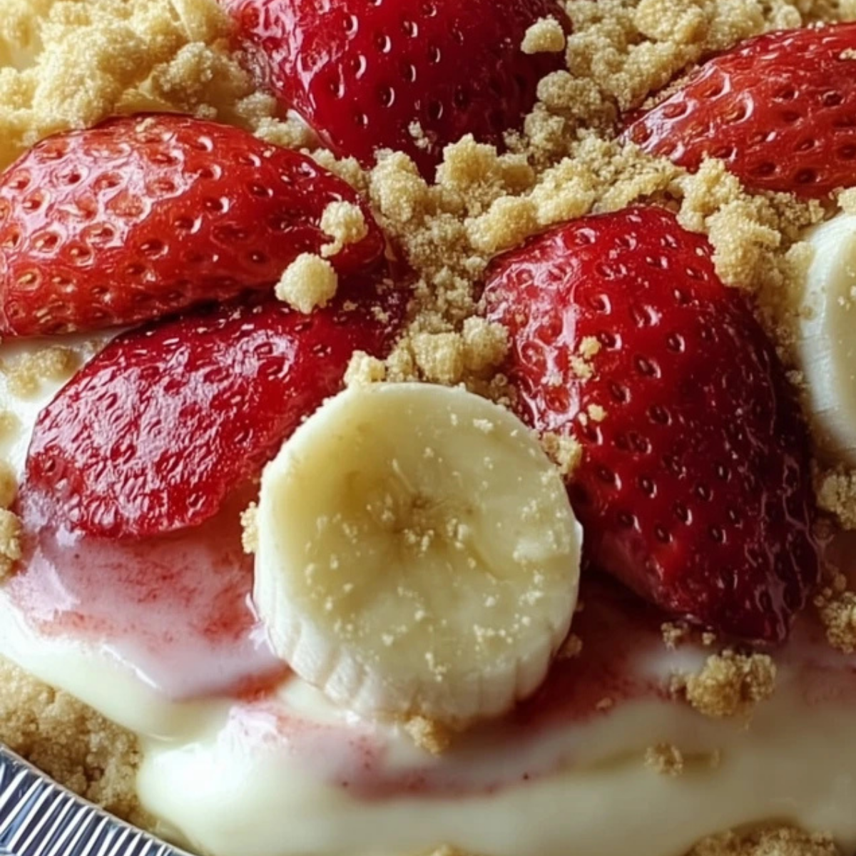 Strawberry Crunch Banana Pudding