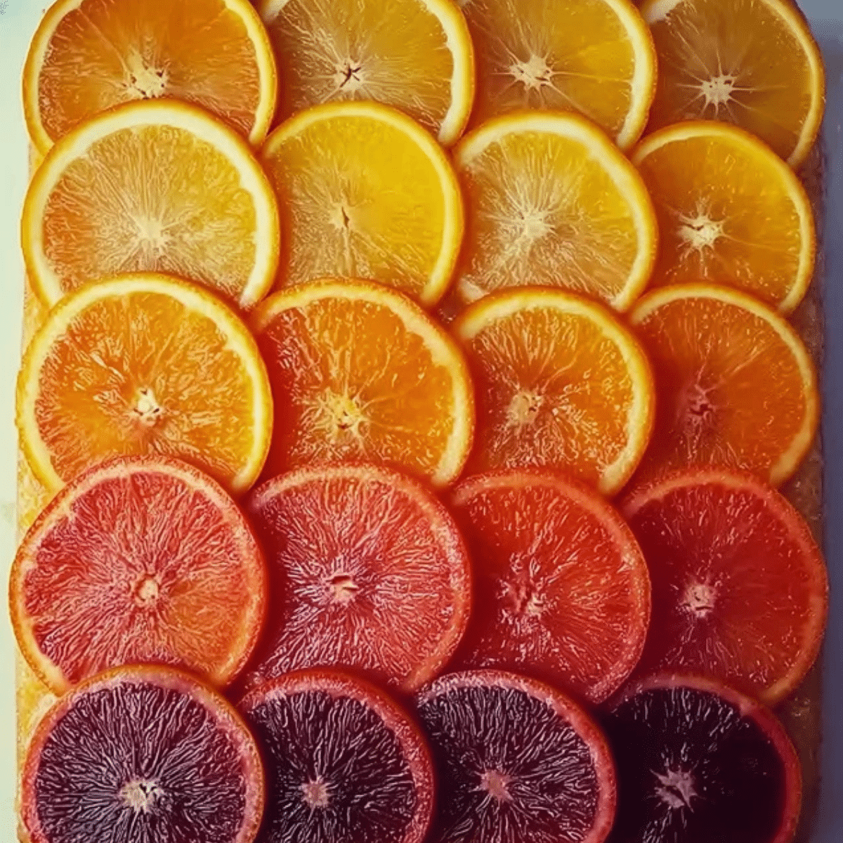 Upside-Down Ombré Citrus Cake