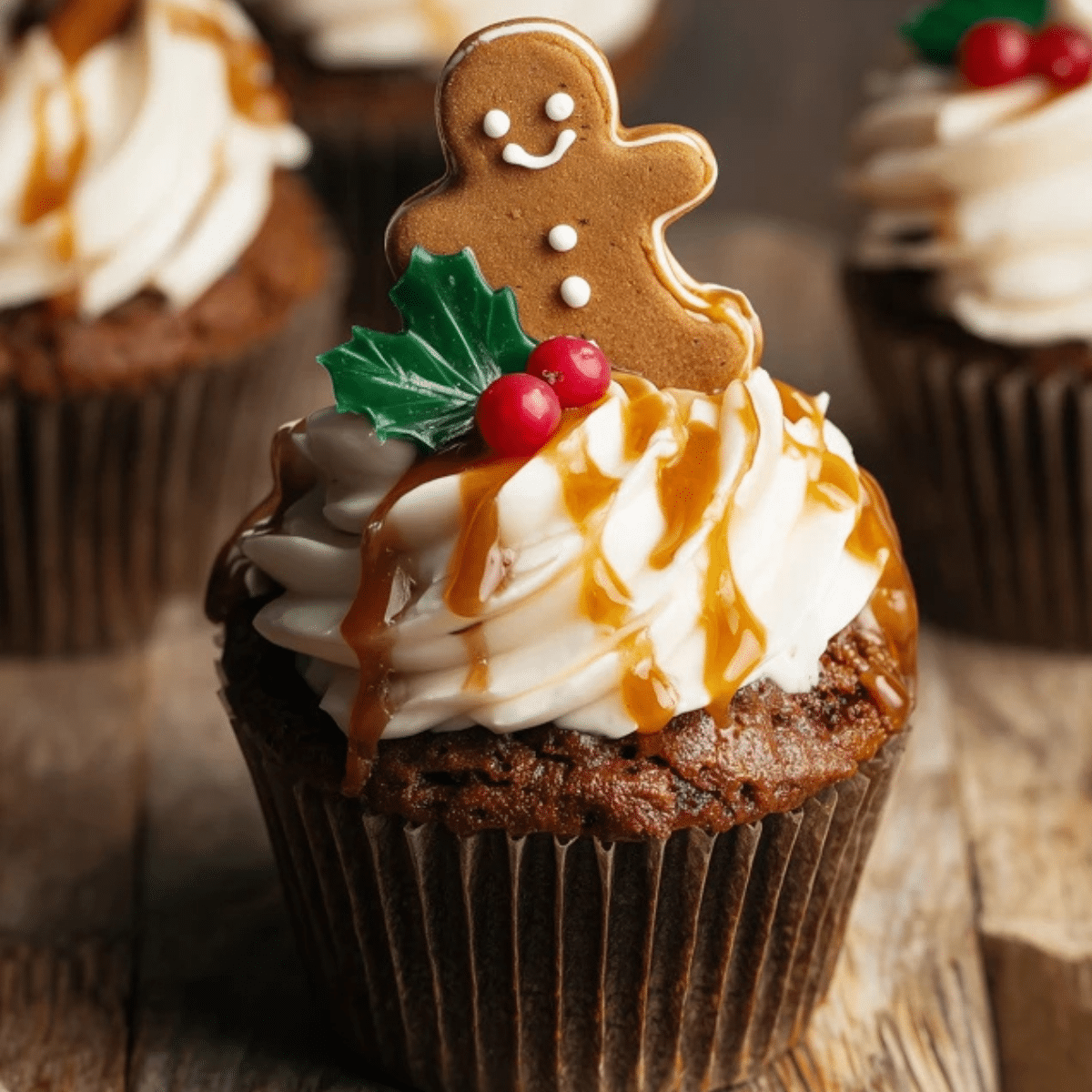Vegan Gingerbread Cupcakes