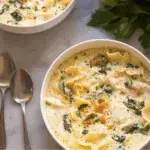 White Chicken Lasagna Soup