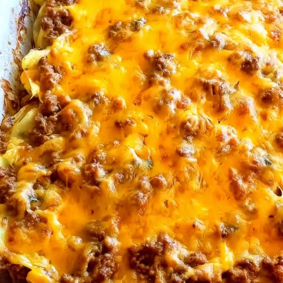 cheesy ground beef and potatoes