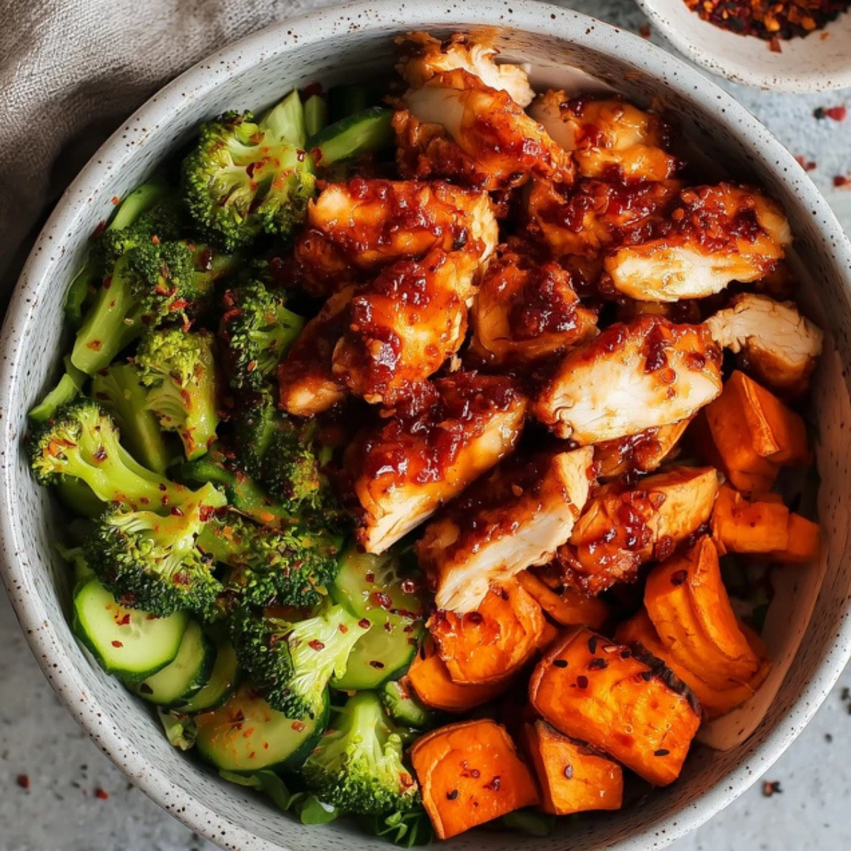 hot honey chicken bowl