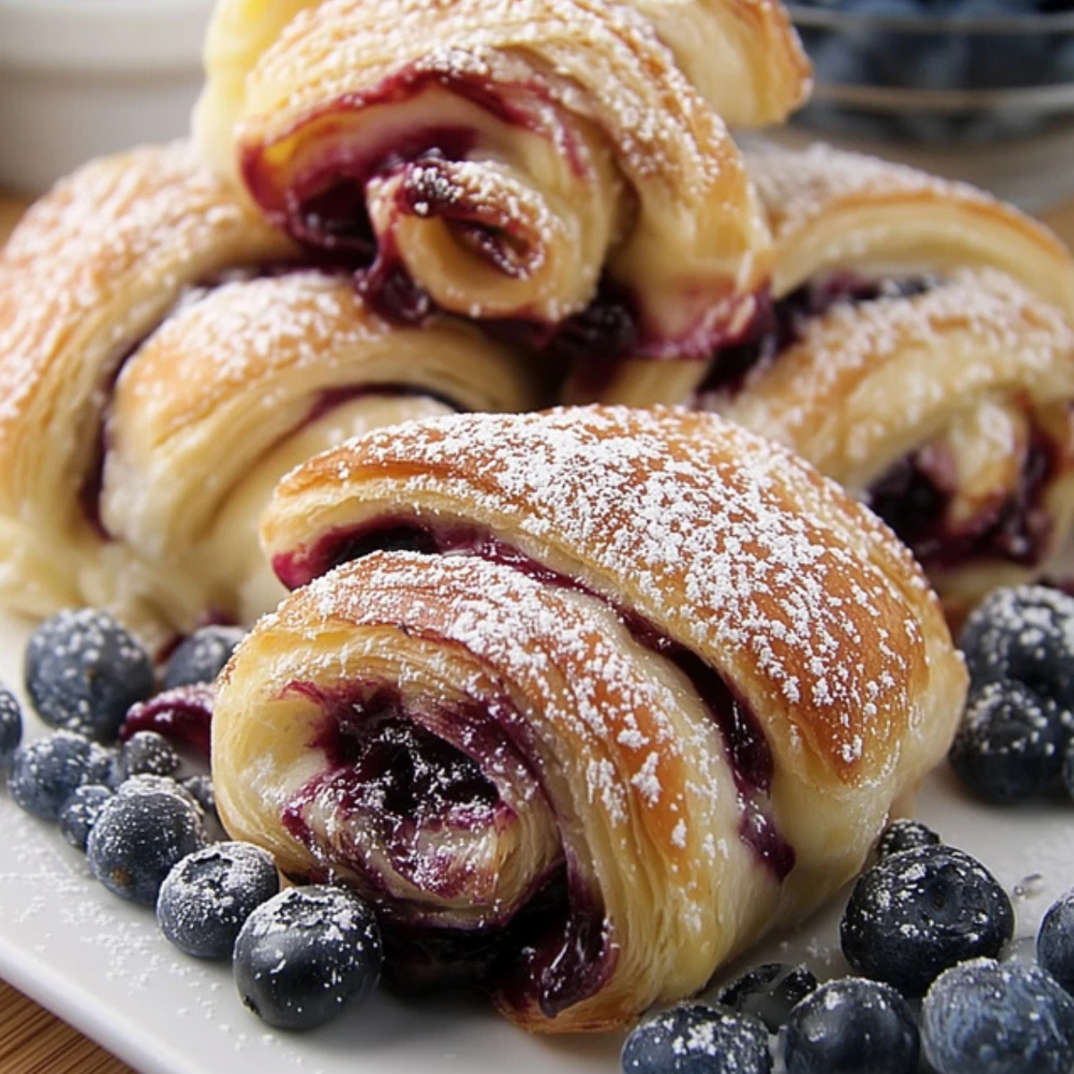 Blueberry Cream Cheese Puff Pastry