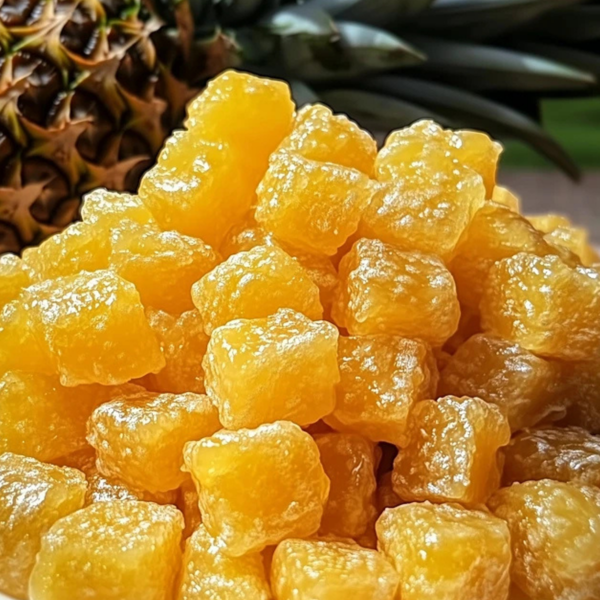 Candied Pineapple Bites