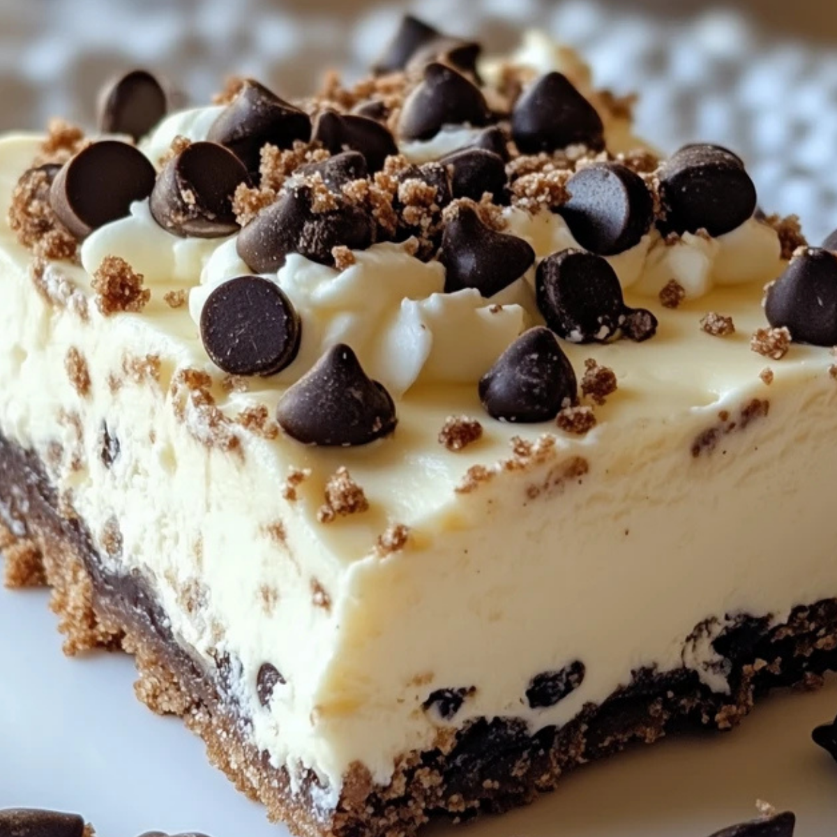 Cannoli Cheesecake Bars