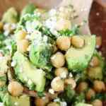Chickpea Avocado and Feta Salad