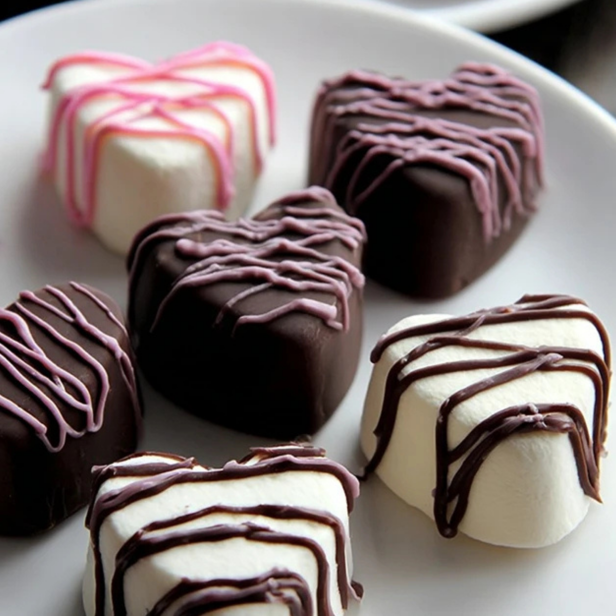 Chocolate Marshmallow Hearts