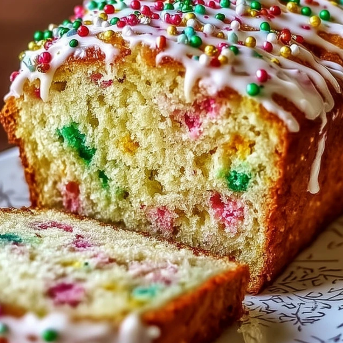 Christmas Funfetti Bread