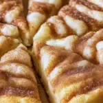 Cinnamon Sugar Pizza made with Crescent Rolls